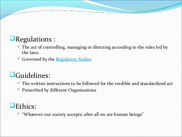 Clinical Research and the Law